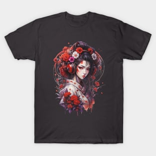 Anime Geisha Girl T-Shirt